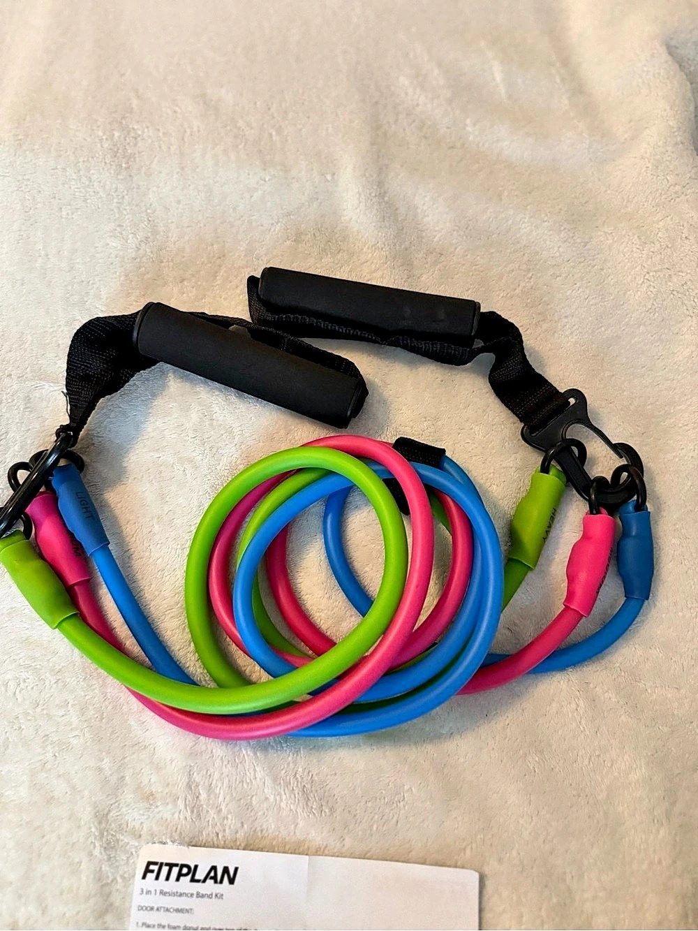 FITPLAN 3 in 1 Resistance Band Kit